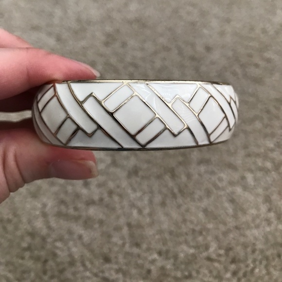 J. crew bangle cream and gold - Picture 4 of 4